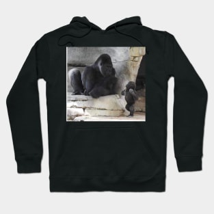 Western Lowland Gorilla and baby Hoodie